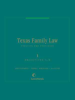 cover image of Texas Family Law Practice and Procedure